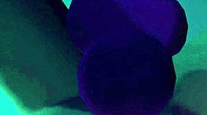 Giantess stuffs huge toys in anal vore night!