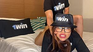 Colombian Slut's Tight Pussy Takes Brutal Closeup Pounding