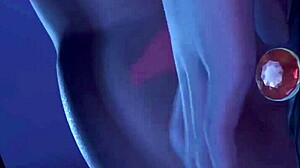 Giantess stuffs huge toys in anal vore night!