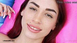 redhead teen milf strips sexy petite body in hot casting photoshoot interview