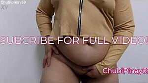 pregnant asian milf shakes big tits in viral homemade dance scandal