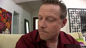 Ready for Horny Amateur's Sloppy Daddy Facial Blast?