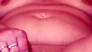 Sex machine pounds chubby wife's wet pussy hard