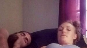 snow bunny toys her shaved pussy softly