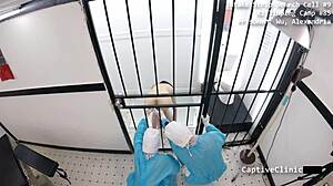 Alexandria wu nurse spreads shaved pussy for humiliating hospital atrocities backstage part 3