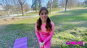 gordito fucks peruvian gym babe creampie