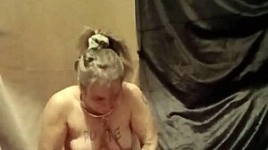 Bound french slave milf auto session humiliated pissed