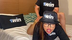 Colombian Slut's Tight Pussy Takes Brutal Closeup Pounding