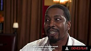 Petite lesbian teen pussy pounded hard by boss huge cock