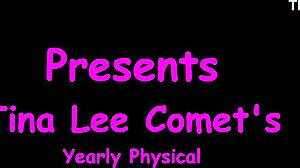 Tina Lee Comet Blushes as Doctor Tampa Spreads Pussy with Speculum Beside Nurse Angel Rose