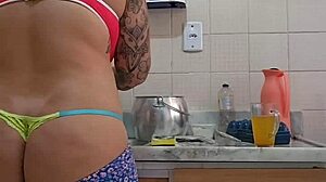 i crave thick cock slamming my pussy while i wash dishes flashing ass