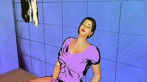 hey stepmom caught you masturbating bathroom now fuck me!