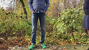 Ever seen your chubby mother-in-law flash hairy pussy outdoors?