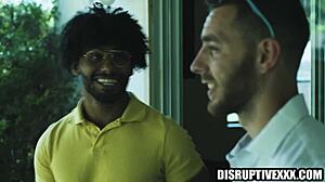 Black and White Agents Fuck Bareback Hard