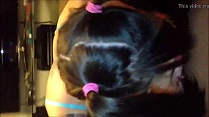 hey check out this cute blue-eyed teen's amateur blowjob tape