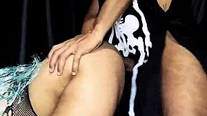 Best friend surrenders to Halloween party fuck after dancing