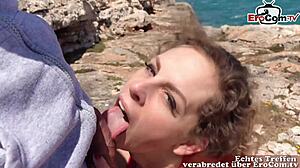 German Amateur Teen Tries Outdoor Fuck!