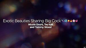 nicole doshi tru kait share monster cock anal threesome