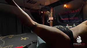 Chubby latina slave tied assfucked by master apprentice