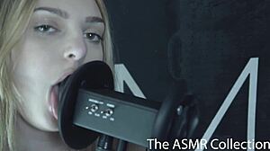 ekko asmr ear licking fetish babe blue eyes trouble