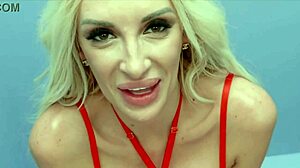 Sexy blonde reveals ass toys during intense casting interview