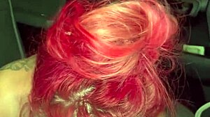 Real redhead hooker fucked bareback creampied by customer