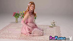 elly clutch's bubble butt teen body poses in lingerie striptease undressing