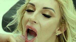 Sexy blonde reveals ass toys during intense casting interview