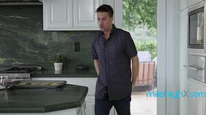 Tiny Chick Yanks Pants Huge Cock Reveal