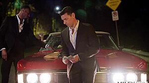 Mob wife Phoenix Marie craves BBC so bad she rides it cowgirl then takes creampie spooning