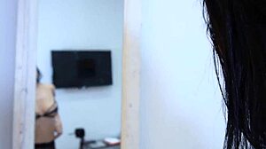 Asia vargas teases through sheer black pantyhose sex