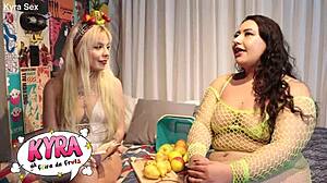 Agatha Ludovino spills anal fruit fair secrets in sheer red!