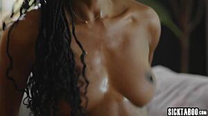 petite ebony nicole kitt gets licked in milf revenge fuck