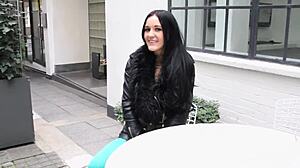 wanna see this sexy british babe flash tits and piss publicly at the construction site?