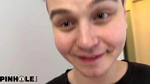 russian teen nympho neighbor's tight shaved butthole finally stretched wide open