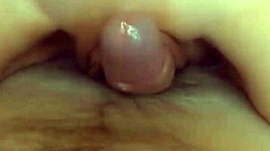 Coño milking cock with hot lactating pussy squirt