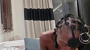 Sucked edged white daddy's cock marathon till he forgot recording