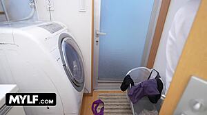 mom, your sweaty yoga ass and panties made me jerk off... suck it now??