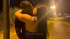 Ready to be a real cuckold watching paolla hotwife fuck in the street?