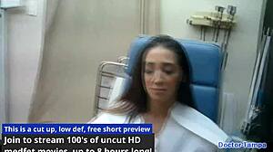 dr tampa checks stefania mafra's sexy nurse body