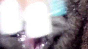 Student Fingers Shaved Pussy Desperately Before Classroom Bell