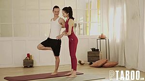 Alyssa Bounty And Nikki Nuttz Yoga Taboo Blowjob Session