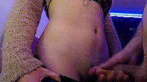 Stepbro craves my pussy but cums in panties instead