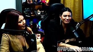 podcast babes suck each other sloppy then fuck wildly in hot barraco orgy