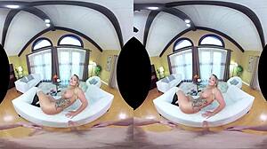 Cali carter's big booty takes vr pov cumshot swallow