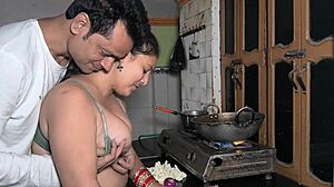 Monster Cock Slams Chubby Milf While Chopping Veggies in Kitchen