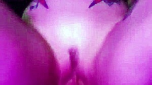 dripping wet pussy rides huge dildo till clothes rip off