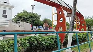 she waited for boyfriend but stranger fucked her doggystyle passionately