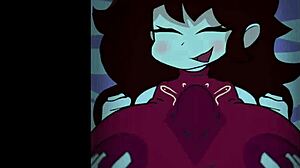 Girlfriend's Massive Tits Bounce in Brutal FNF Titty Fuck Slam