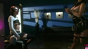 One SEXY LESBIAN LADY With FAKE TITS Plays With Smoking Hot Friend  